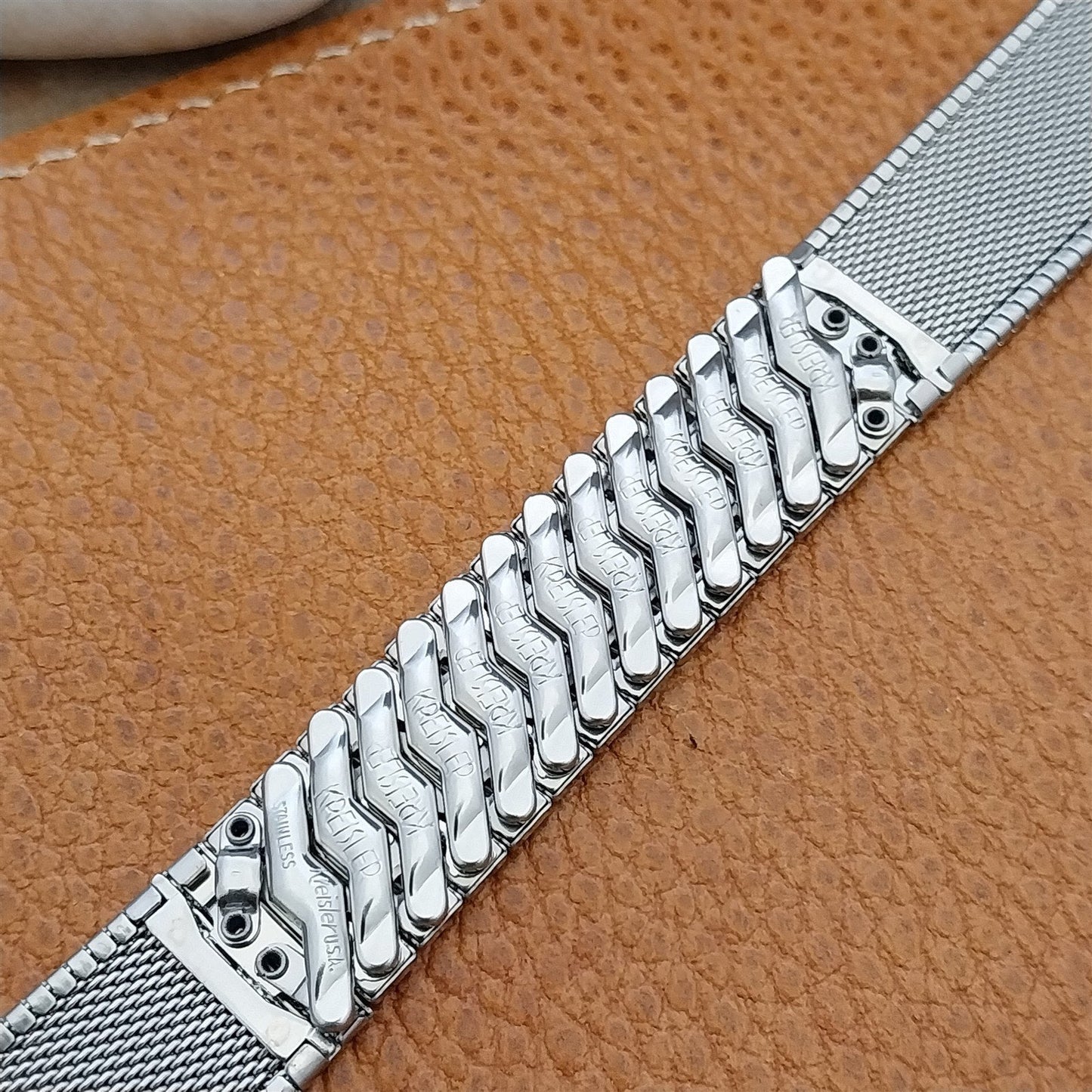 Vintage 19mm 18mm 17mm Stainless Steel Kreisler Unused Classic 1960s Watch Band
