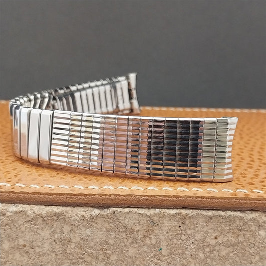 1960s 17.2mm Baldwin Stainless Steel Expansion Unused nos Vintage Watch Band