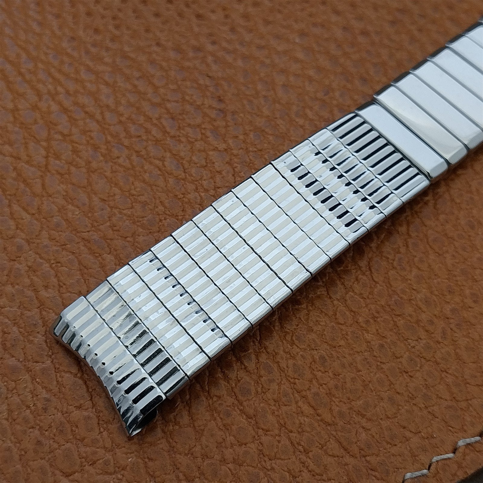 1960s 17.2mm Baldwin Stainless Steel Expansion Unused nos Vintage Watch Band