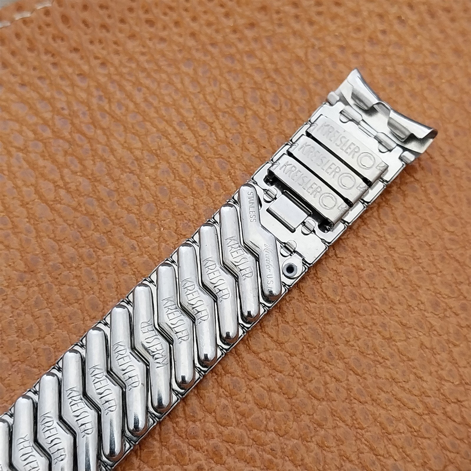 Vintage 5/8" 1960s Stainless Steel Kreisler Classic Stretch Unused Watch Band