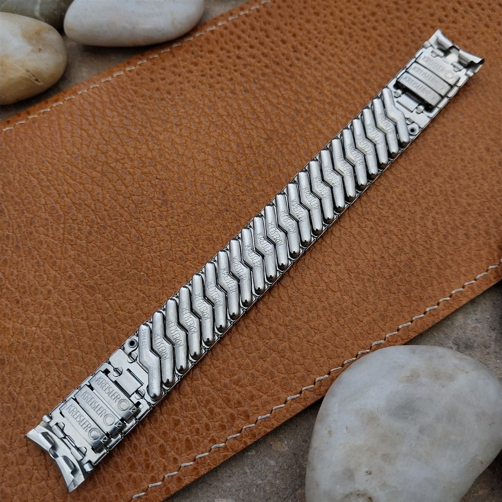 Vintage 5/8" 1960s Stainless Steel Kreisler Classic Stretch Unused Watch Band