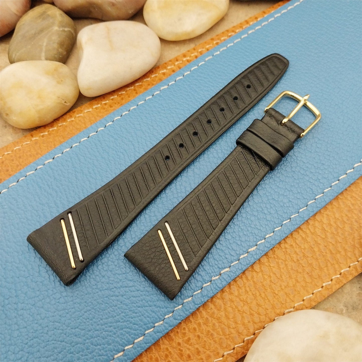 Vintage 20mm Hirsch nos Unused Classic Tapered 20/14 Watch Band