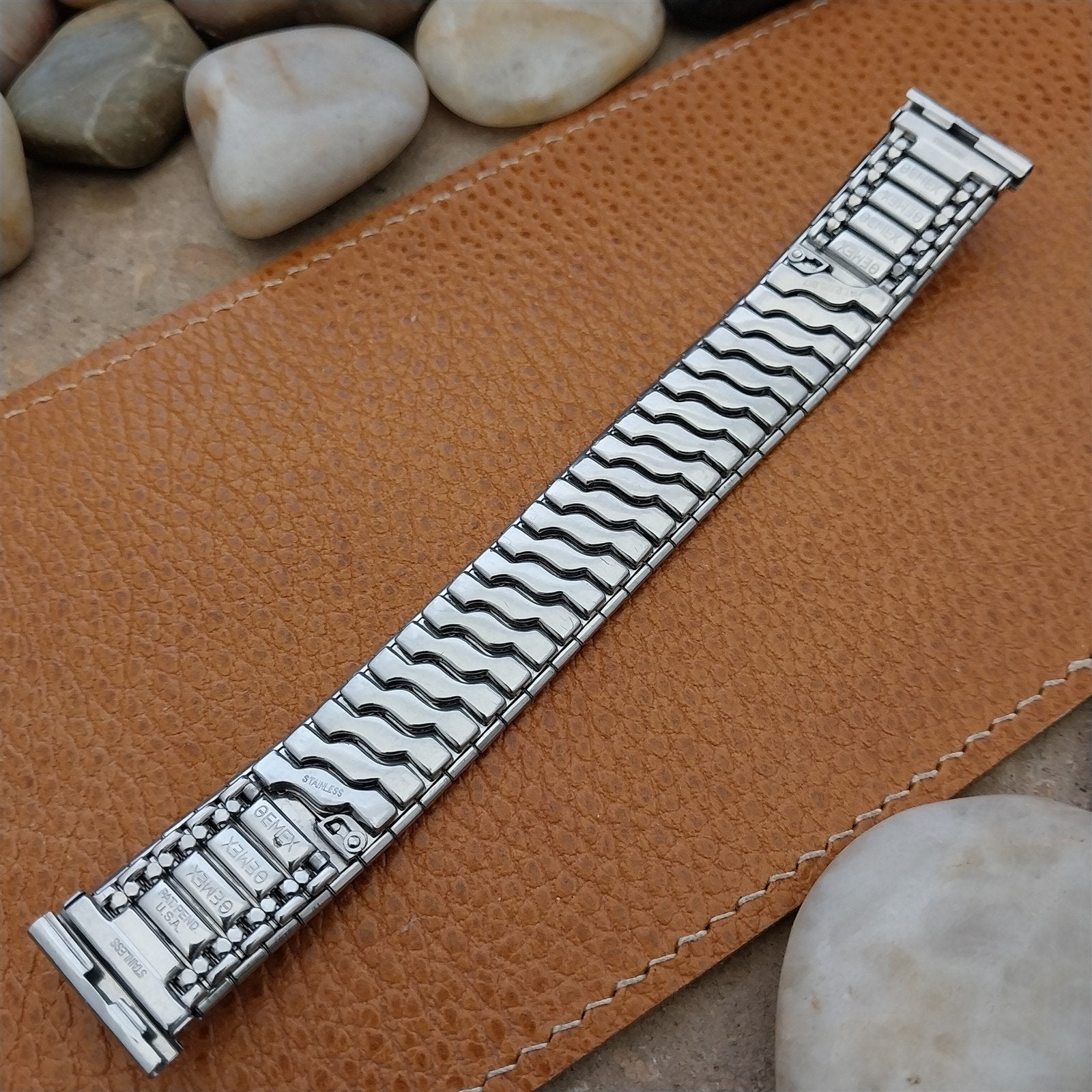 Vintage 19mm 18mm 17.2mm Gemex 1950s Stainless Steel Unused MCM Watch Band