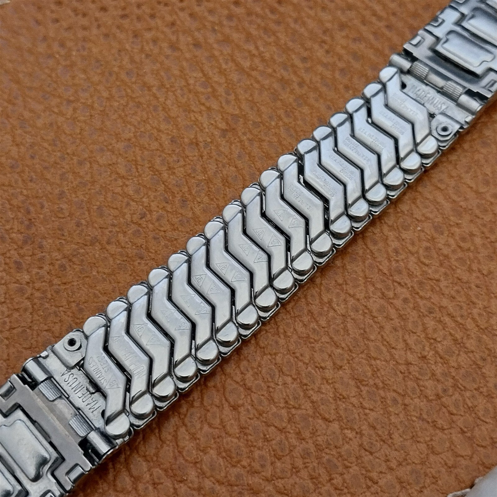 Unused 1960s Vintage Watch Band 19mm 18mm Classic Stainless Steel JB Champion