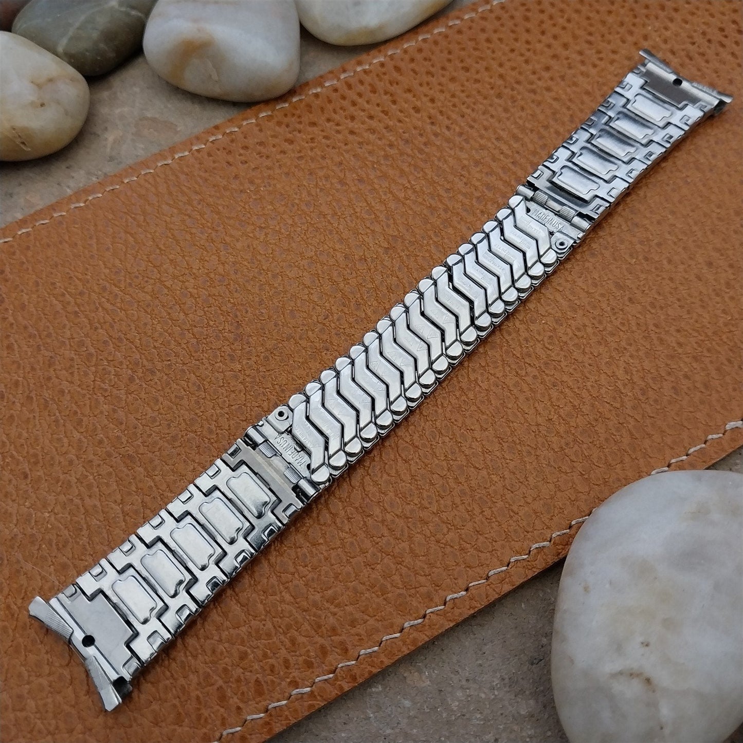 Unused 1960s Vintage Watch Band 19mm 18mm Classic Stainless Steel JB Champion