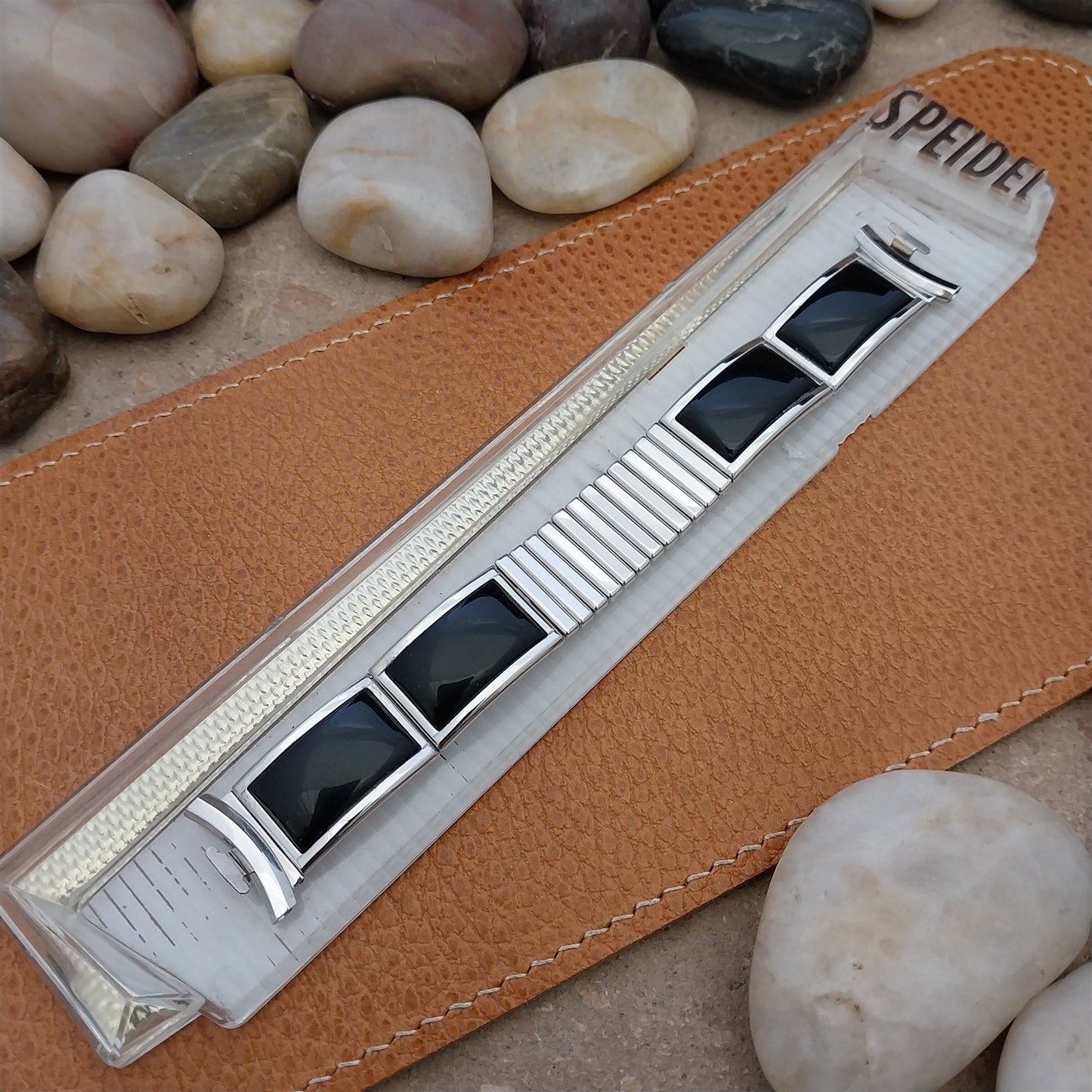 Vintage 1957 Speidel Calypso USA Classic White Gold-Filled Unused Watch Band
