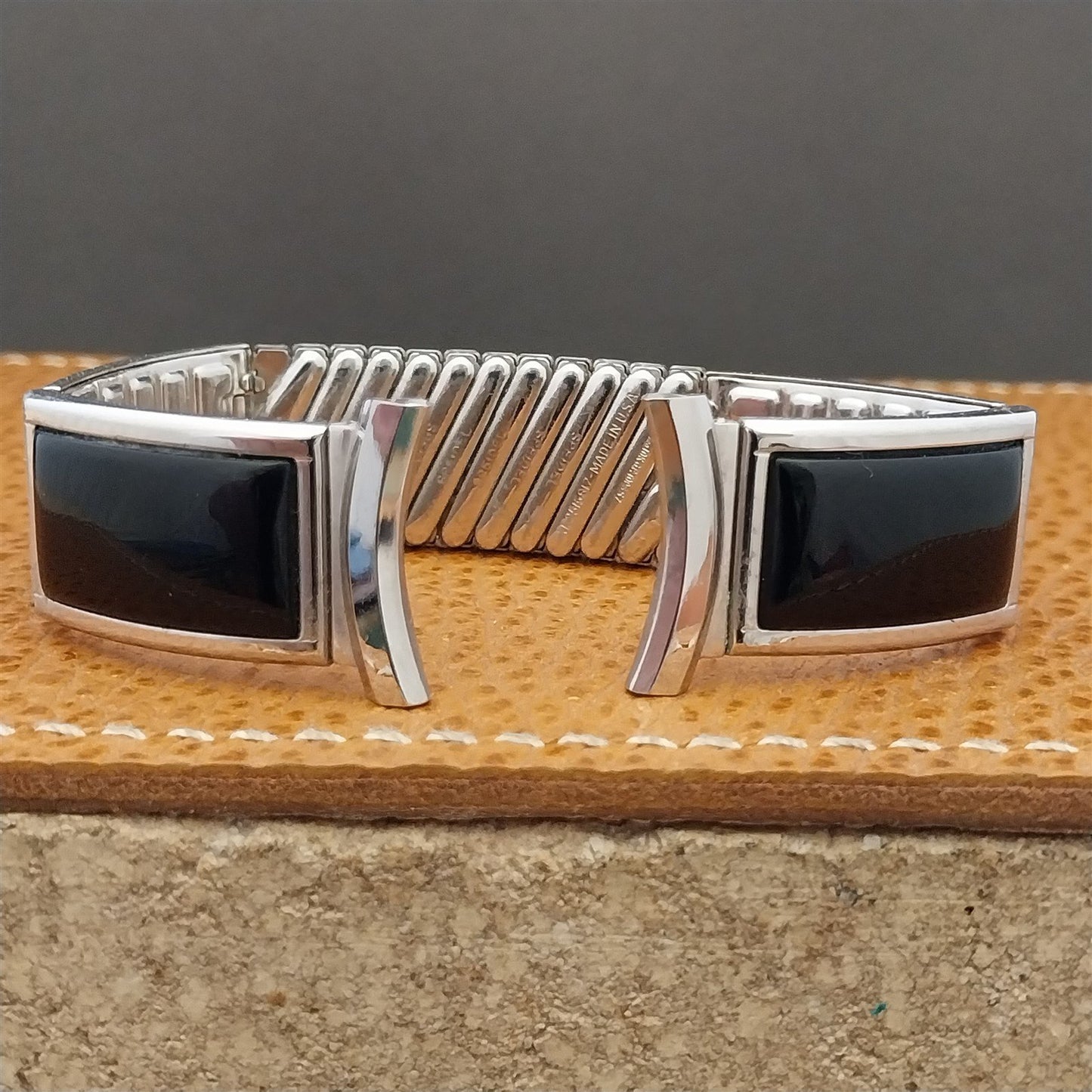 Vintage 1957 Speidel Calypso USA Classic White Gold-Filled Unused Watch Band