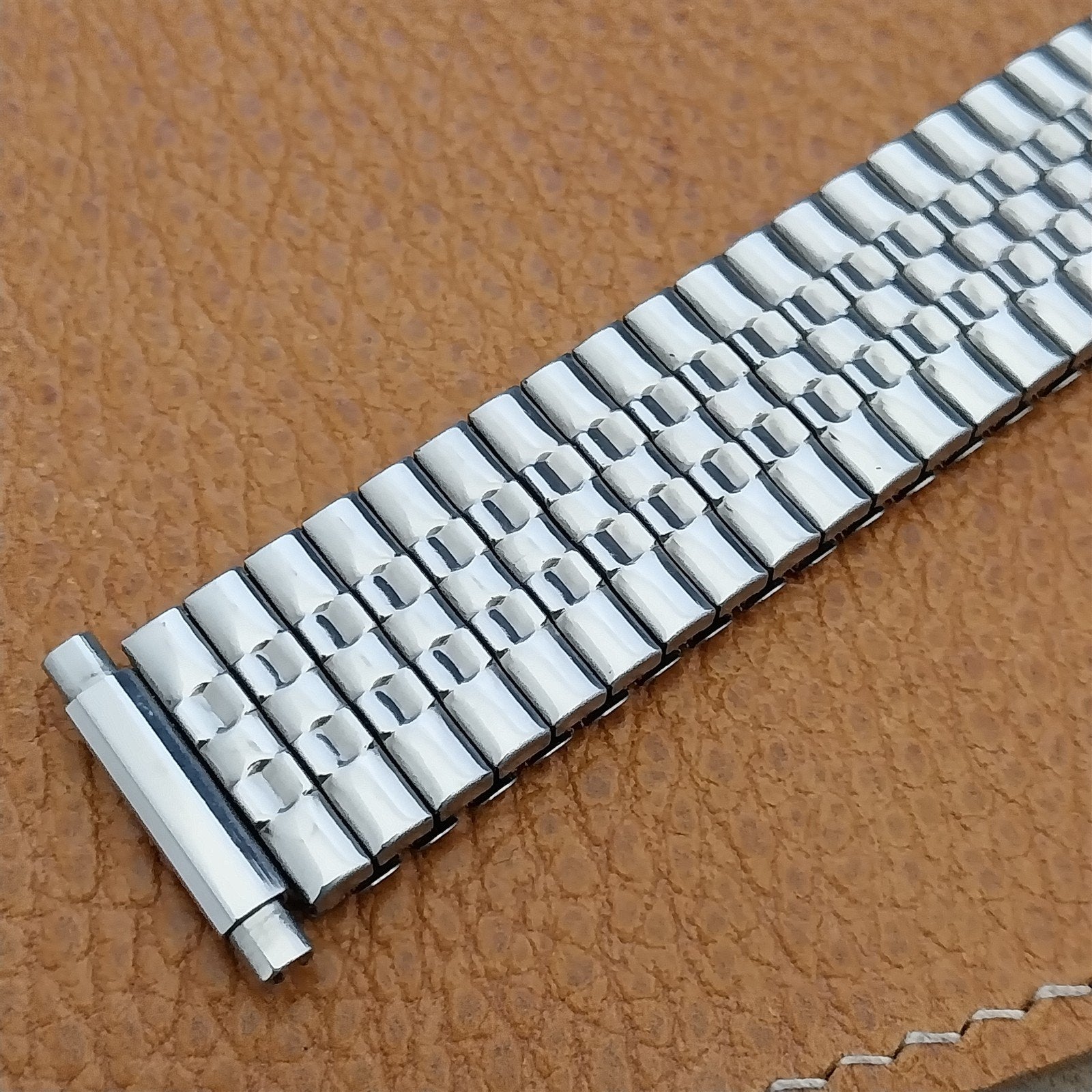 Vintage Wide Stainless Steel Expansion 19mm 20mm 22mm Unused nos Watch Band