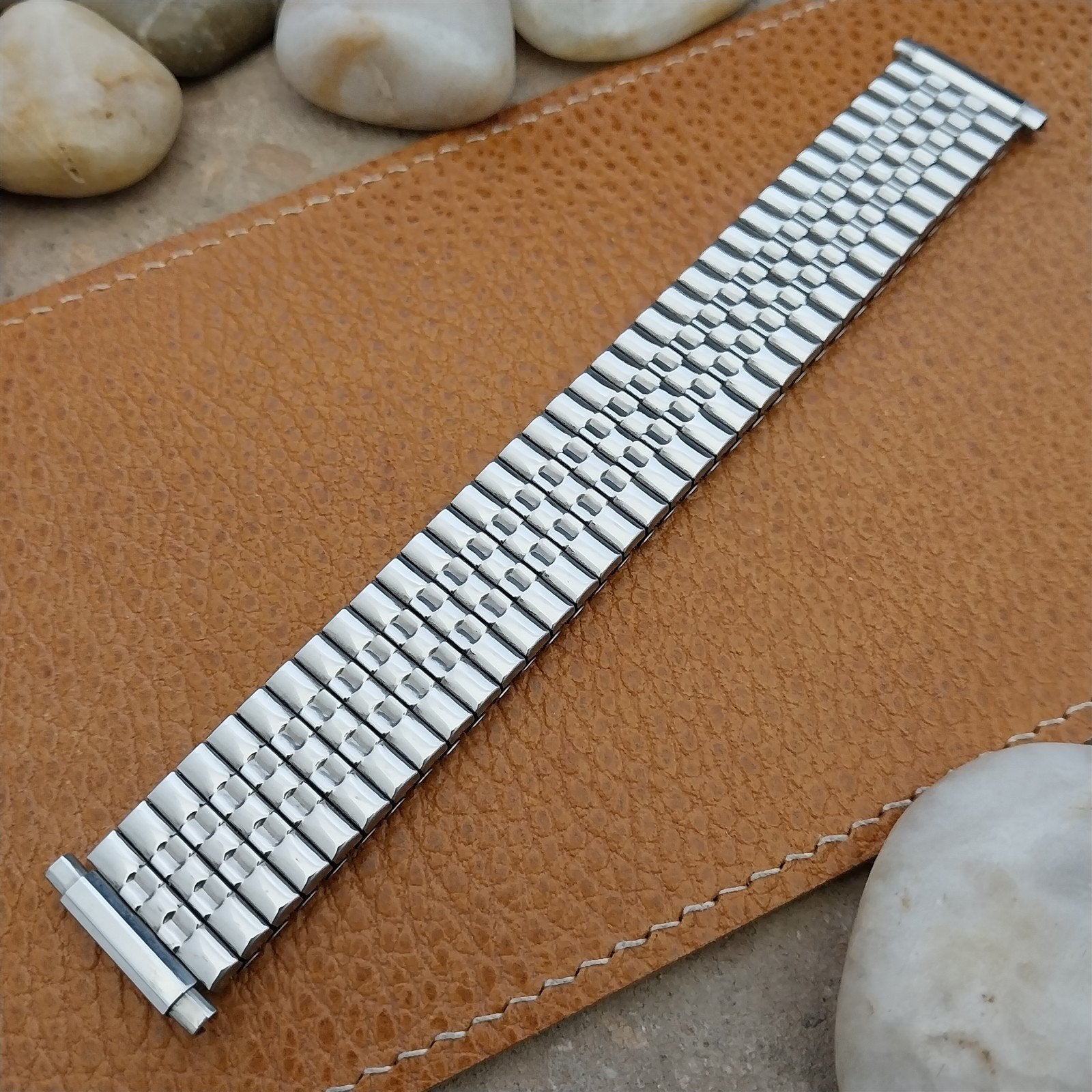 Vintage Wide Stainless Steel Expansion 19mm 20mm 22mm Unused nos Watch Band