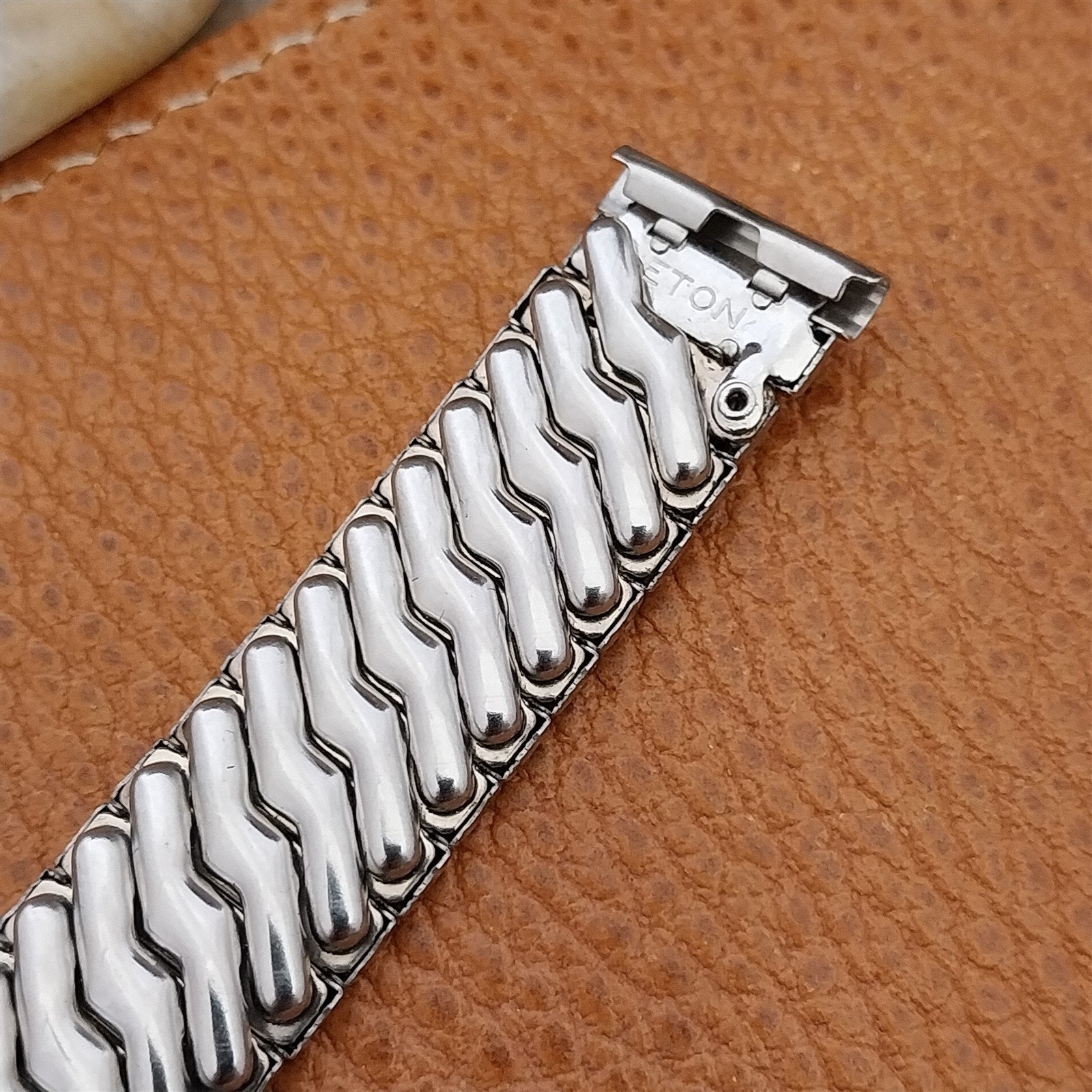 Eton Vintage 17.3mm 17mm 16mm Stainless Steel Expansion Unused 1950s Watch Band