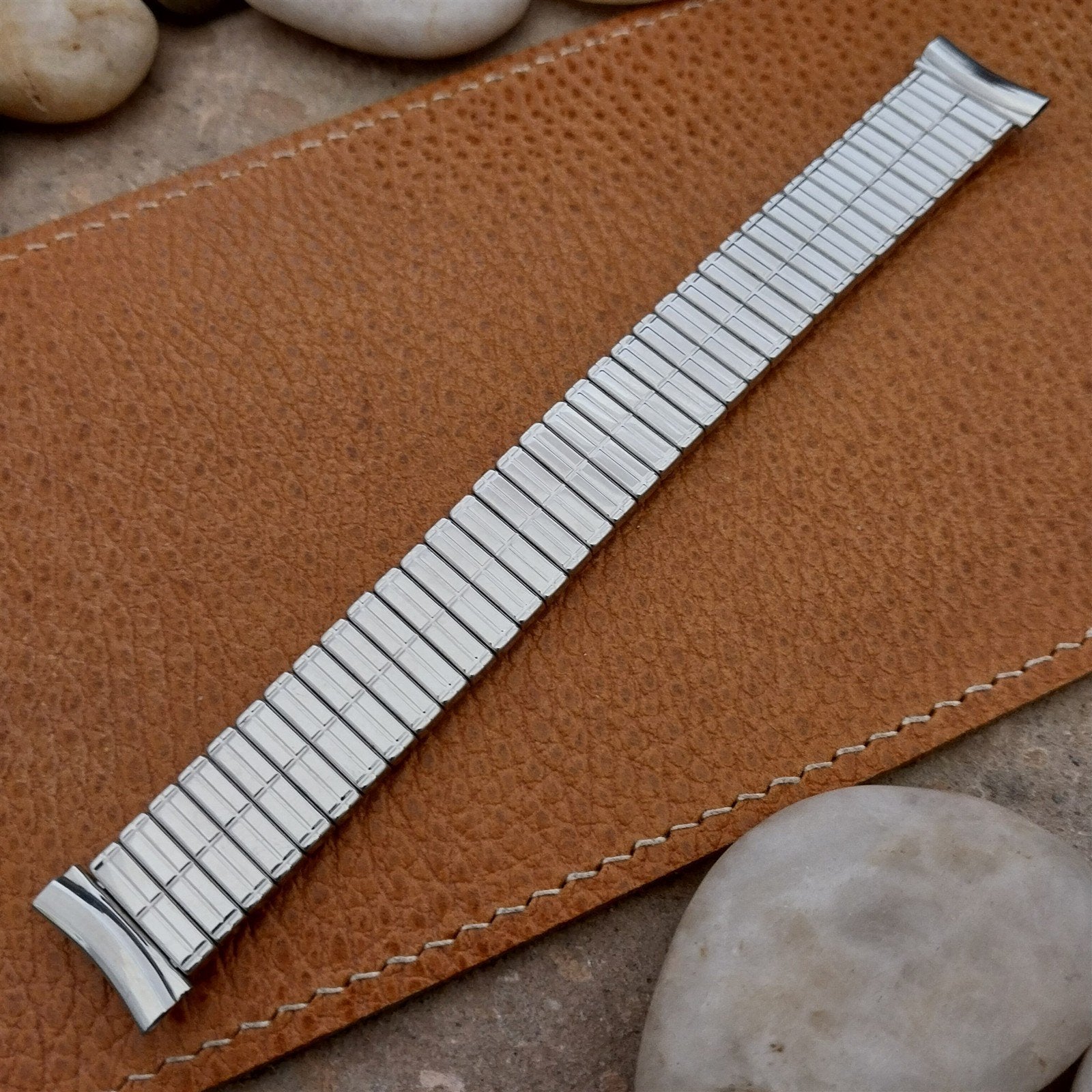 17.2mm Stainless Steel Mark VII Triple-Flex Expansion 1950s Unused Watch Band
