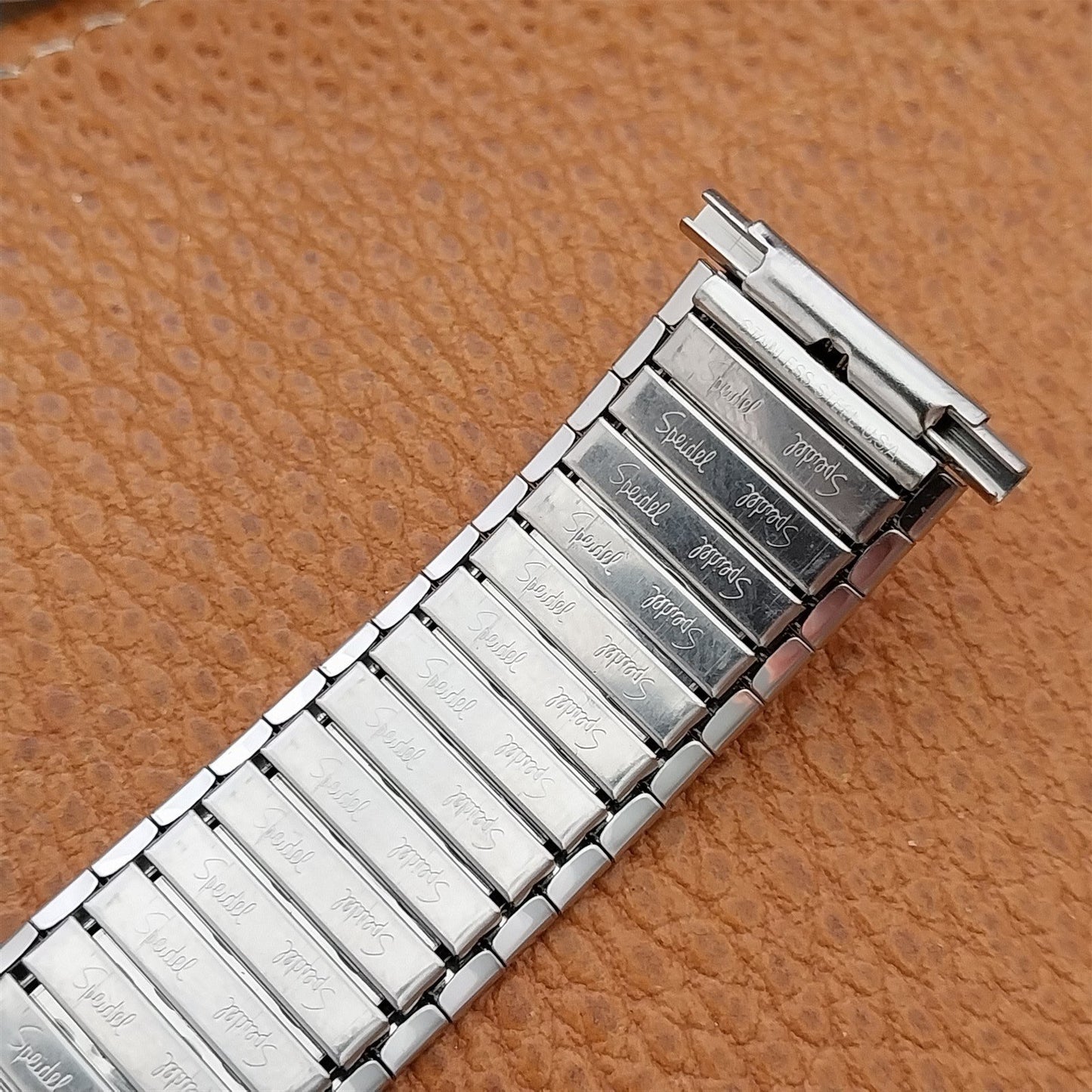 Speidel USA Wide Stainless Steel Expansion 22mm 20mm 19mm nos Vintage Watch Band