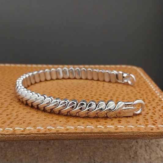 Vintage 1950s JB Champion Ladies Long Cocktail Watch White Gold Filled Band