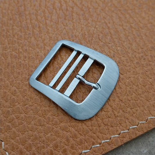 Vintage 18mm Eulit Silver-Tone Buckle Unused for Perlon Single-Pass Watch Band