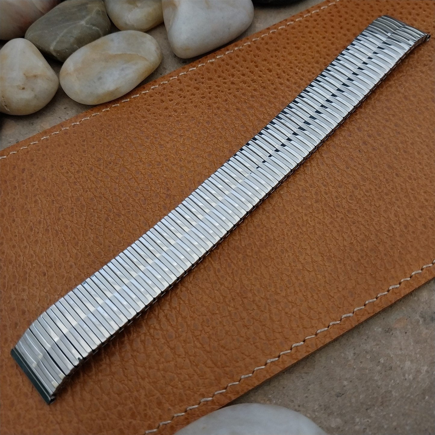 Vintage 18mm Stainless Steel Expansion nos Unused Watch Band