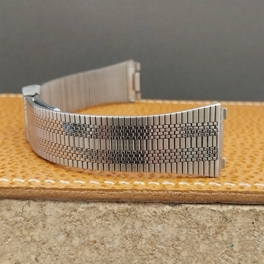 Special Fit 2-Piece Stainless Steel 16mm Flared nos Unused Vintage Watch Band