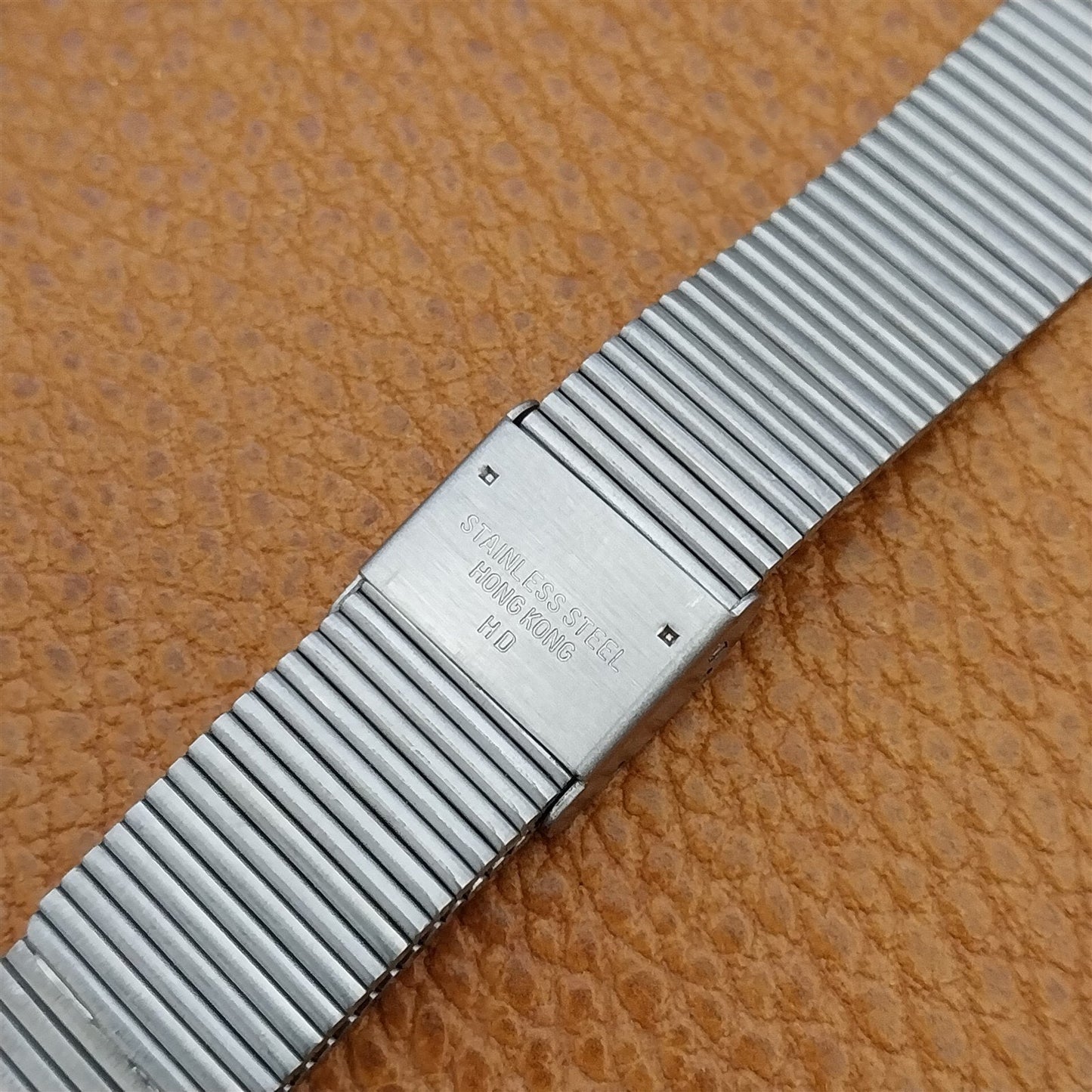 Special Fit 2-Piece Stainless Steel 16mm Flared nos Unused Vintage Watch Band