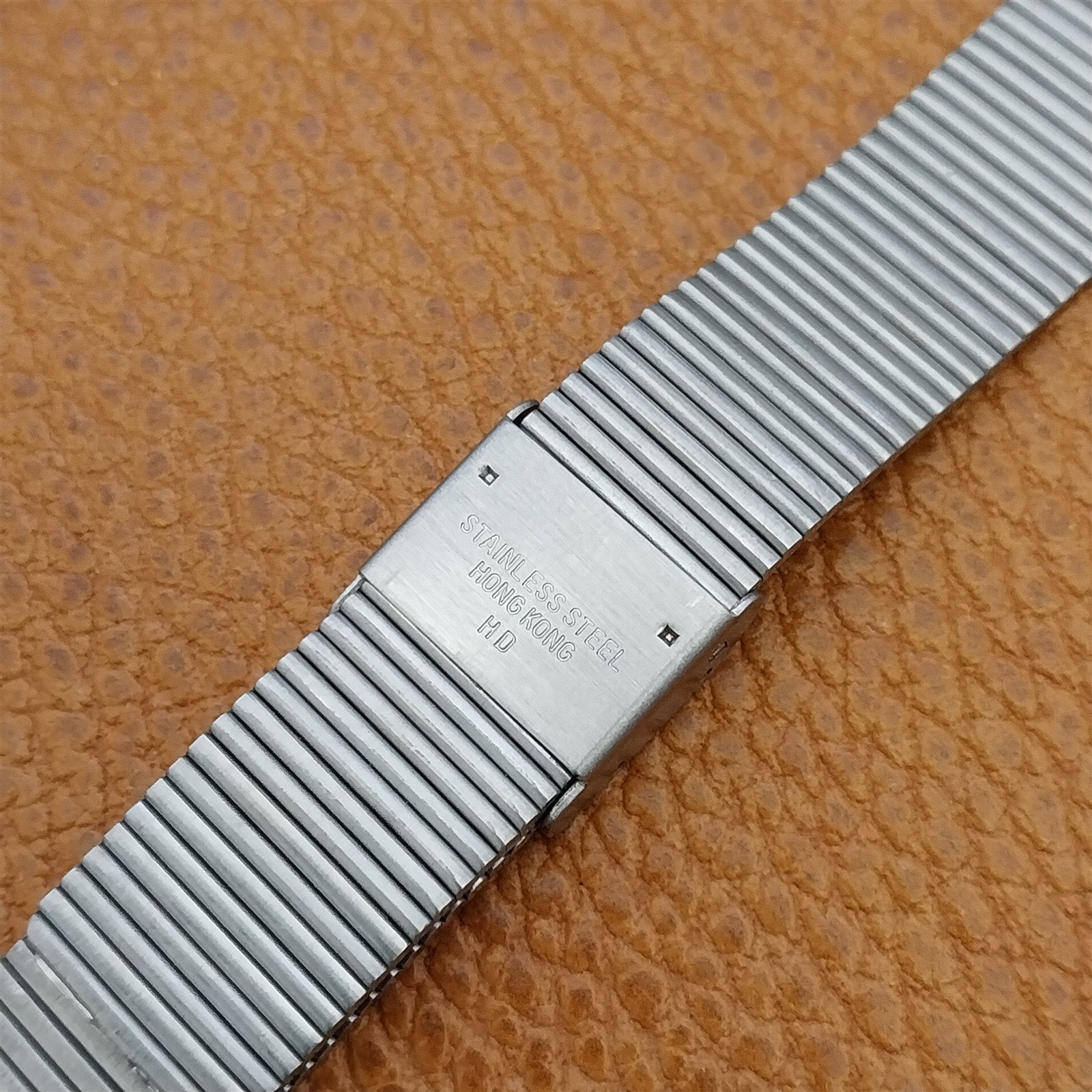 Special Fit 2-Piece Stainless Steel 16mm Flared nos Unused Vintage Watch Band