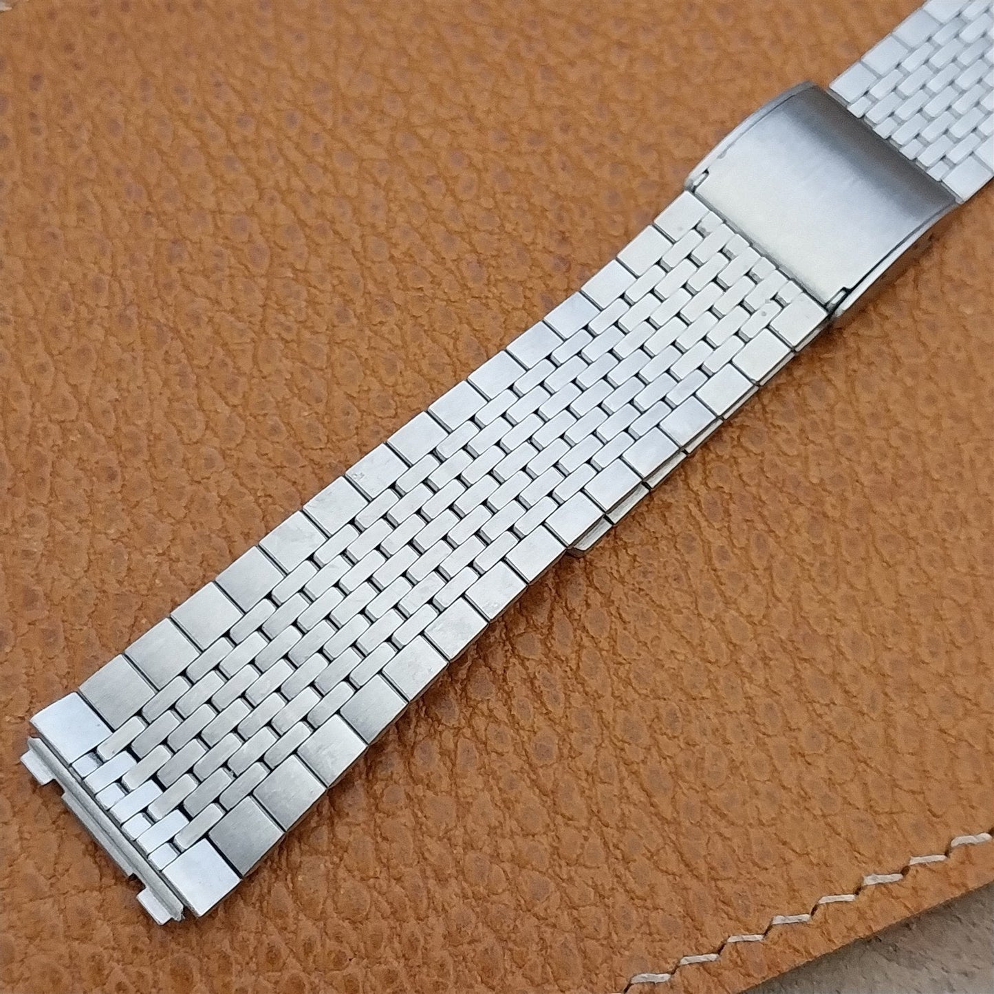 18mm Stainless Steel Classic LED LCD nos Unused 1970s Vintage Watch Band