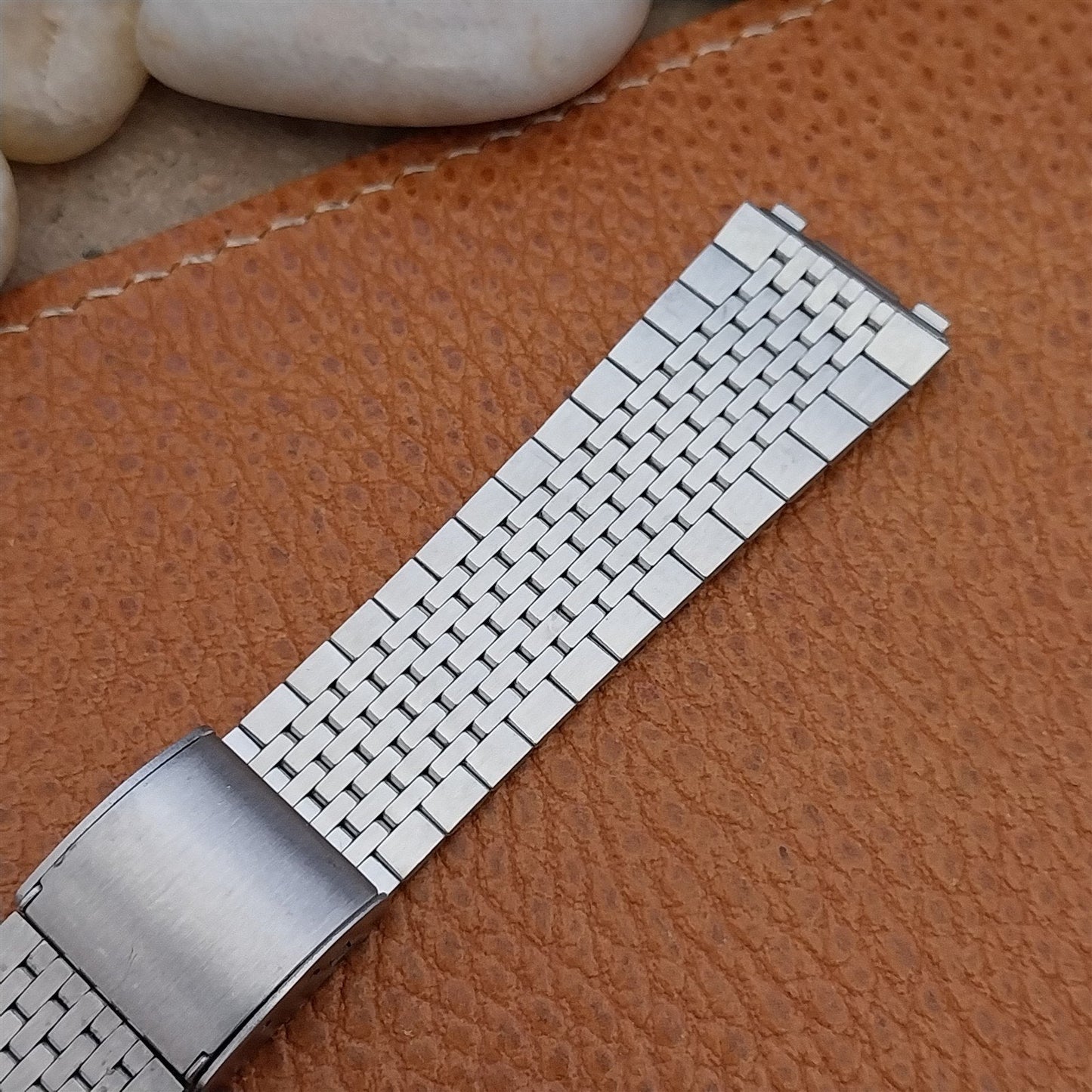 18mm Stainless Steel Classic LED LCD nos Unused 1970s Vintage Watch Band