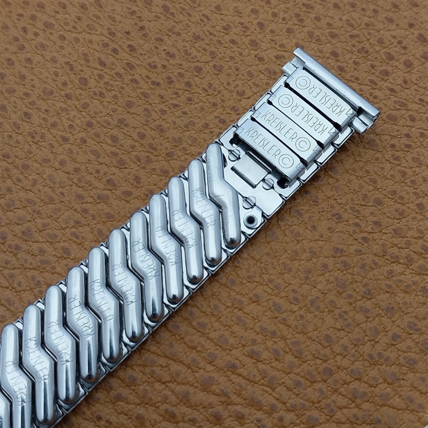 17.2mm White Gold-Filled Classic 1960s Kreisler Unused Vintage Watch Band