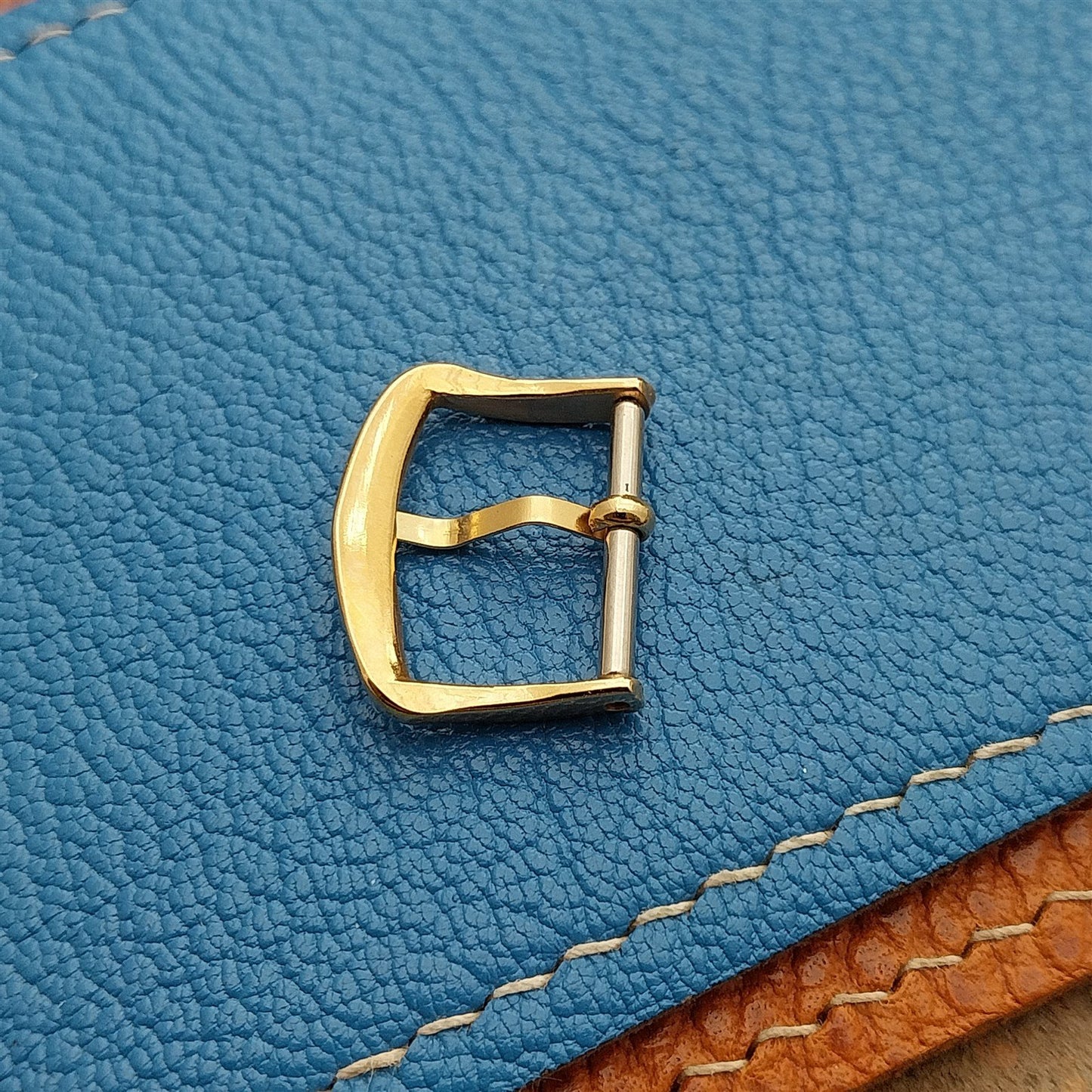 5/8" 16mm Classic 1950s-1960s Vintage Yellow Gold-Tone Unused Watch Band Buckle