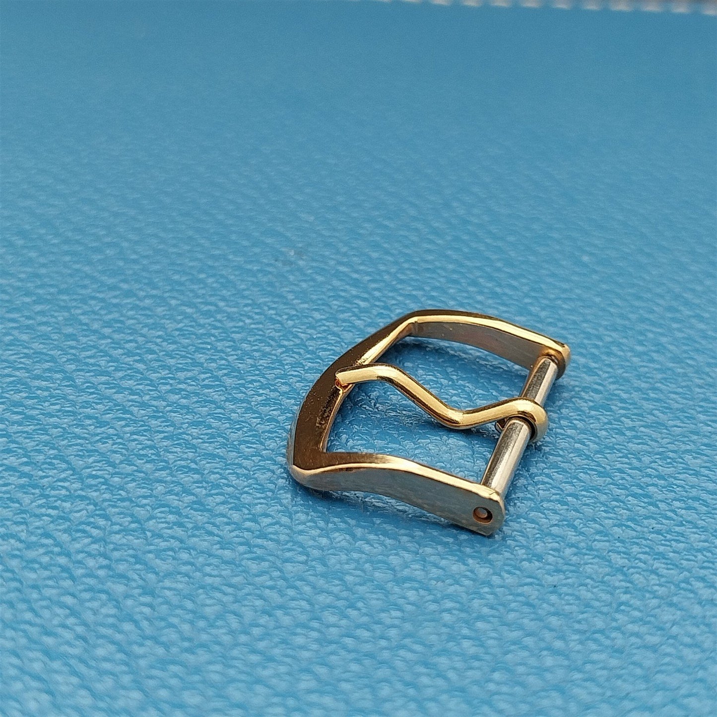 5/8" 16mm Classic 1960s Vintage Yellow Gold-Tone Unused Watch Band Buckle