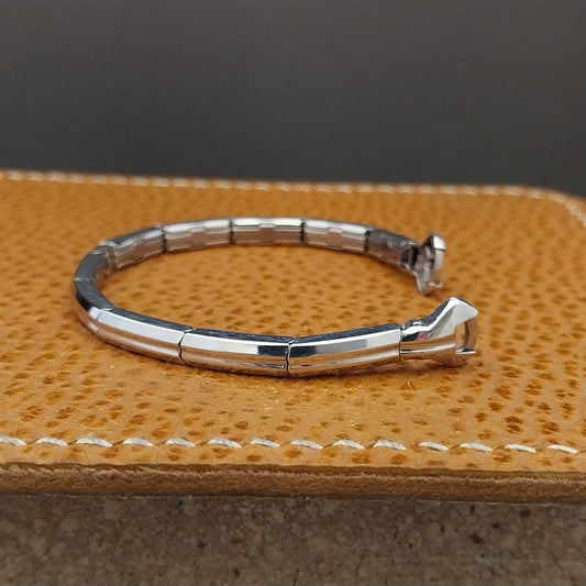 Ladies White Gold-Fill Kreisler Single Lug 1950s Vintage Cocktail Watch Band