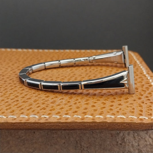 Vintage 1958 10k White Gold-Filled Speidel Windswept Unused Expansion Watch Band