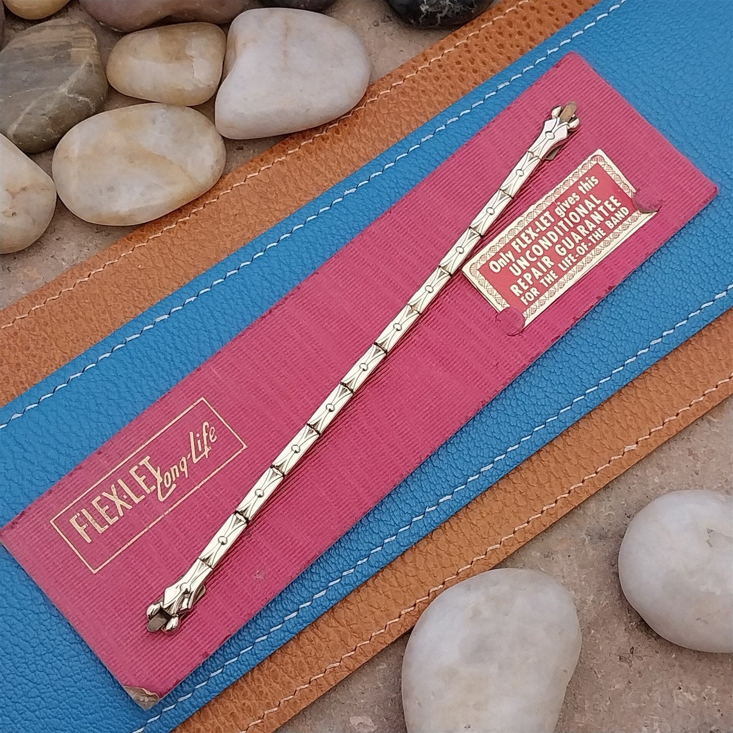 Vintage 1950s Flexlet LaParee Yellow Gold-Filled Ladies Expansion Watch Band