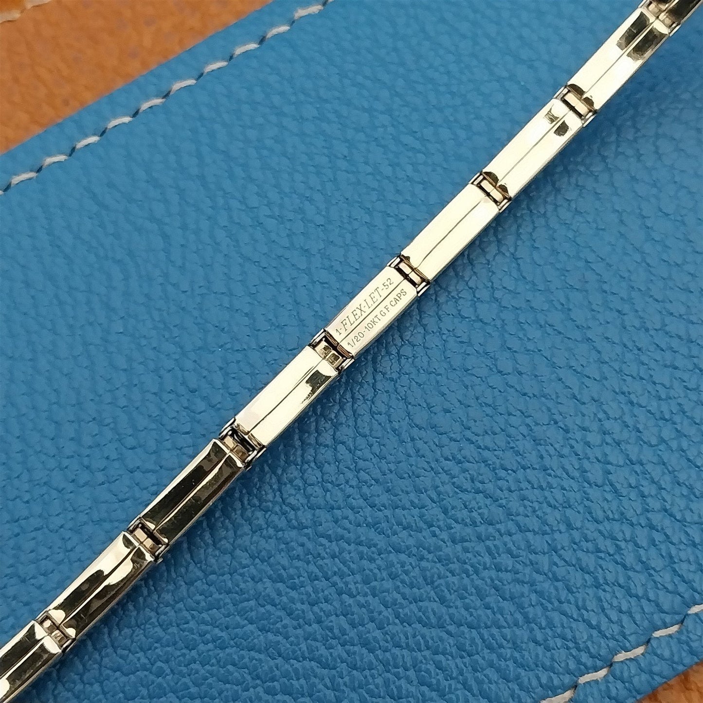 Vintage 1950s Flexlet LaParee Yellow Gold-Filled Ladies Expansion Watch Band