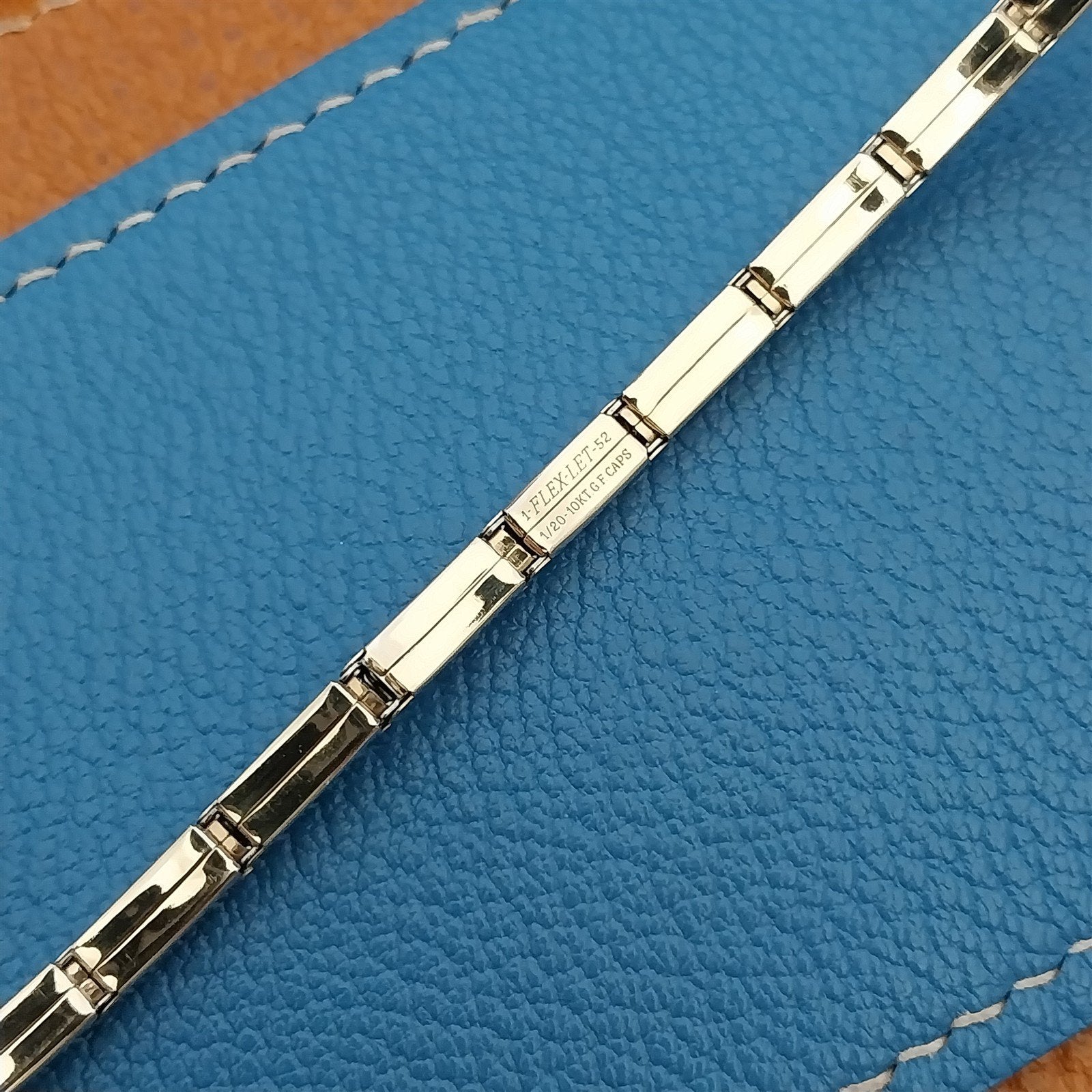 Vintage 1950s Flexlet LaParee Yellow Gold-Filled Ladies Expansion Watch Band