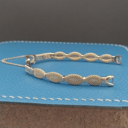 Ladies 10k Gold RGP Mesh Speidel Golden Bow Unused 1960s Vintage Watch Band