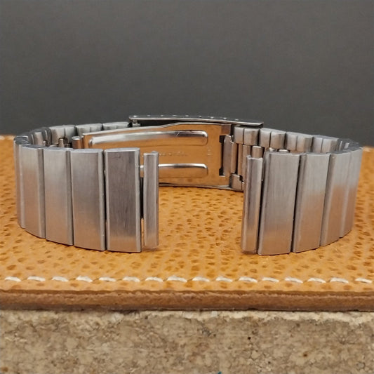 17.2mm 1970s Vintage Stainless Steel Classic Flared NOS Unused Watch Band