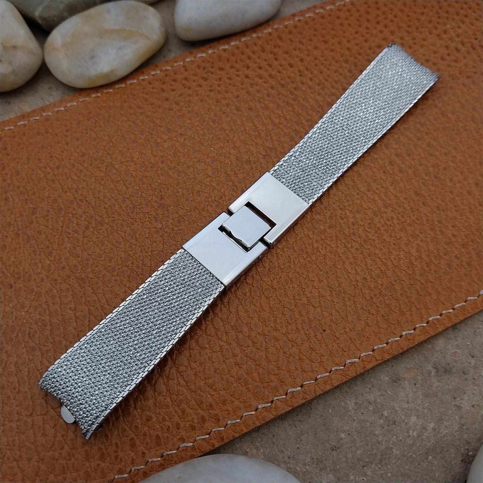 Vintage 1960s 17.2mm Stainless Mesh Kreisler Short Unused Classic Watch Band