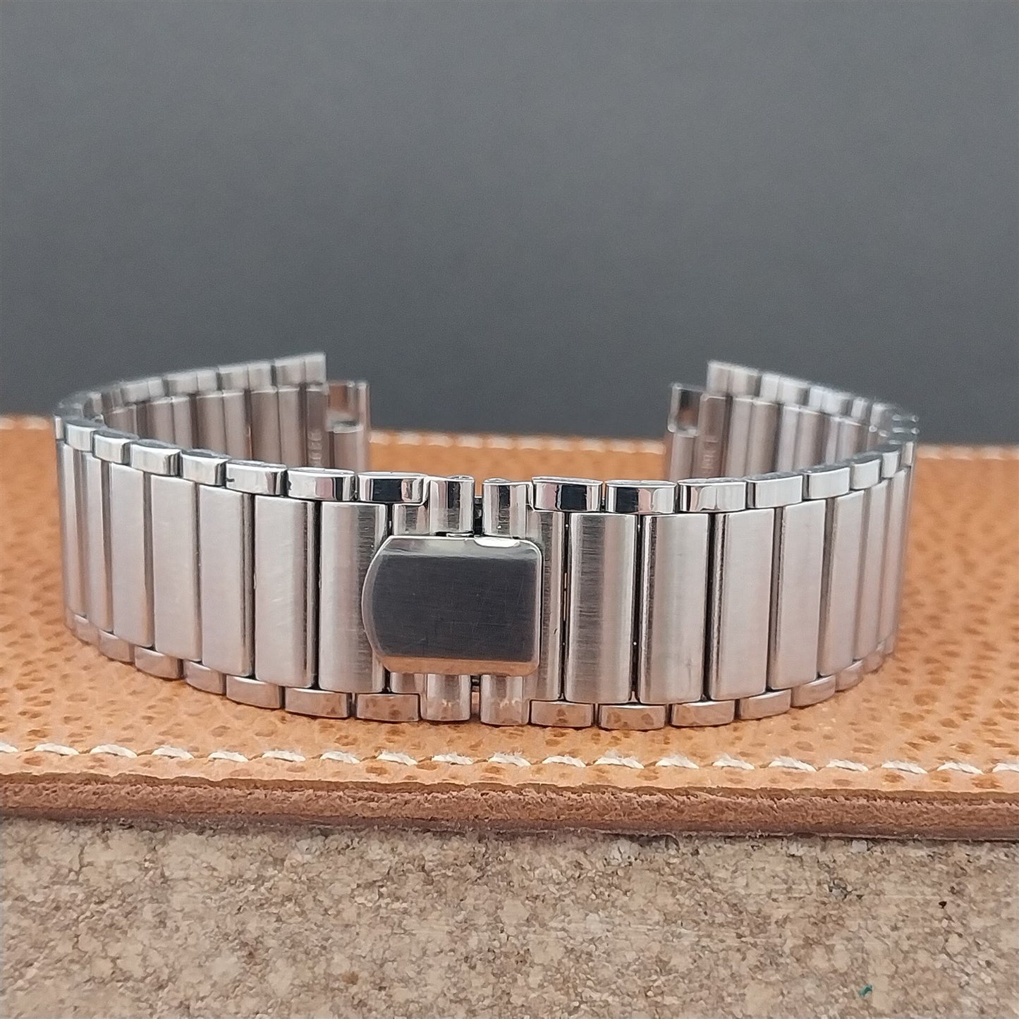 Vintage Internal-Lug 14mm 089MK Stainless Steel NOS Butterfly Clasp Watch Band