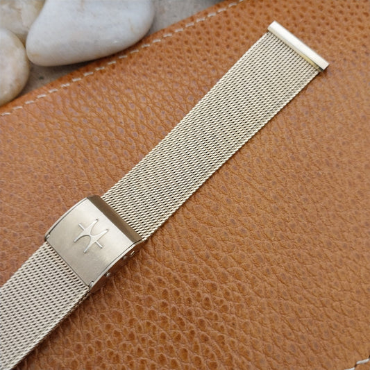 Vintage Hamilton 20mm Admiral Yellow Gold rgp Classic Mesh nos Unused Watch Band