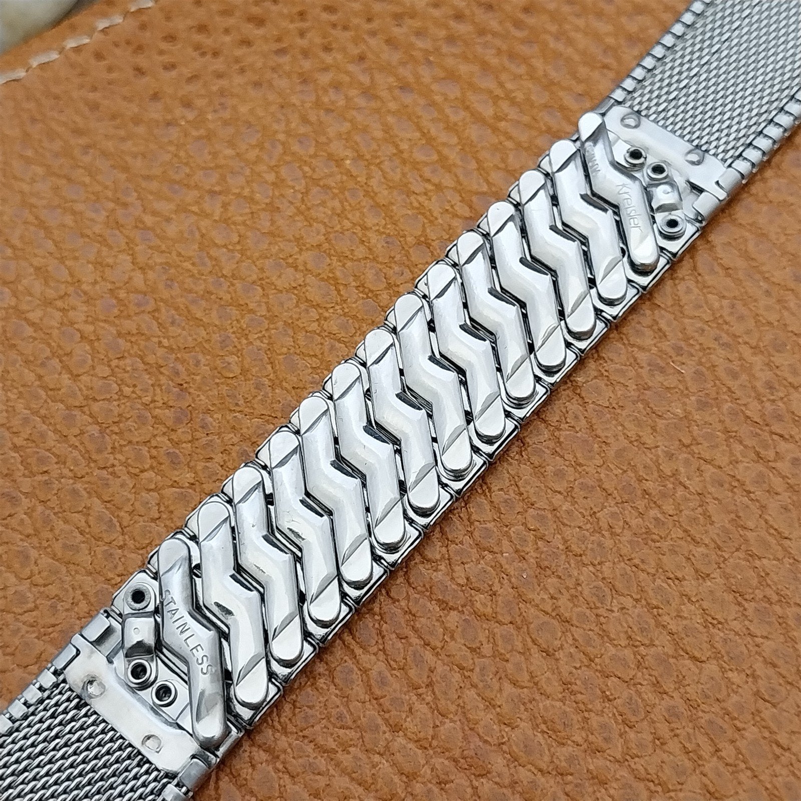 17.3mm Stainless Steel Kreisler Canada Classic Unused 1960s Vintage Watch Band
