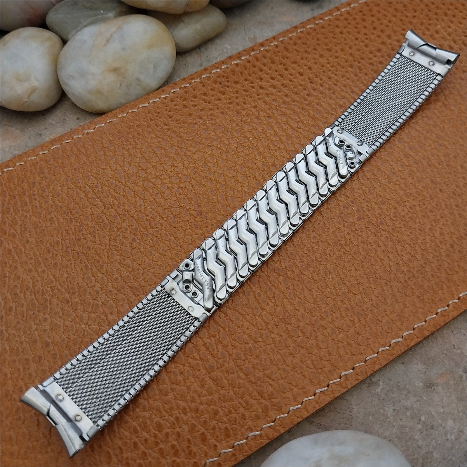 17.3mm Stainless Steel Kreisler Canada Classic Unused 1960s Vintage Watch Band