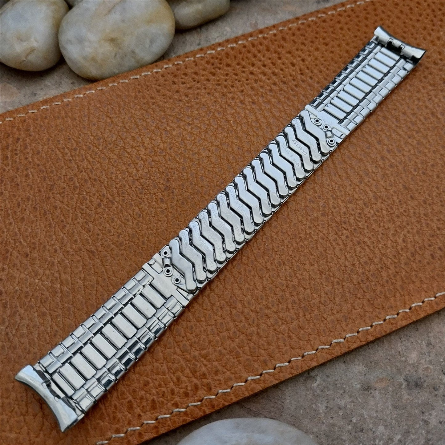 Vintage 17.2mm Stainless Steel Classic 1960s Expansion Craftex Unused Watch Band