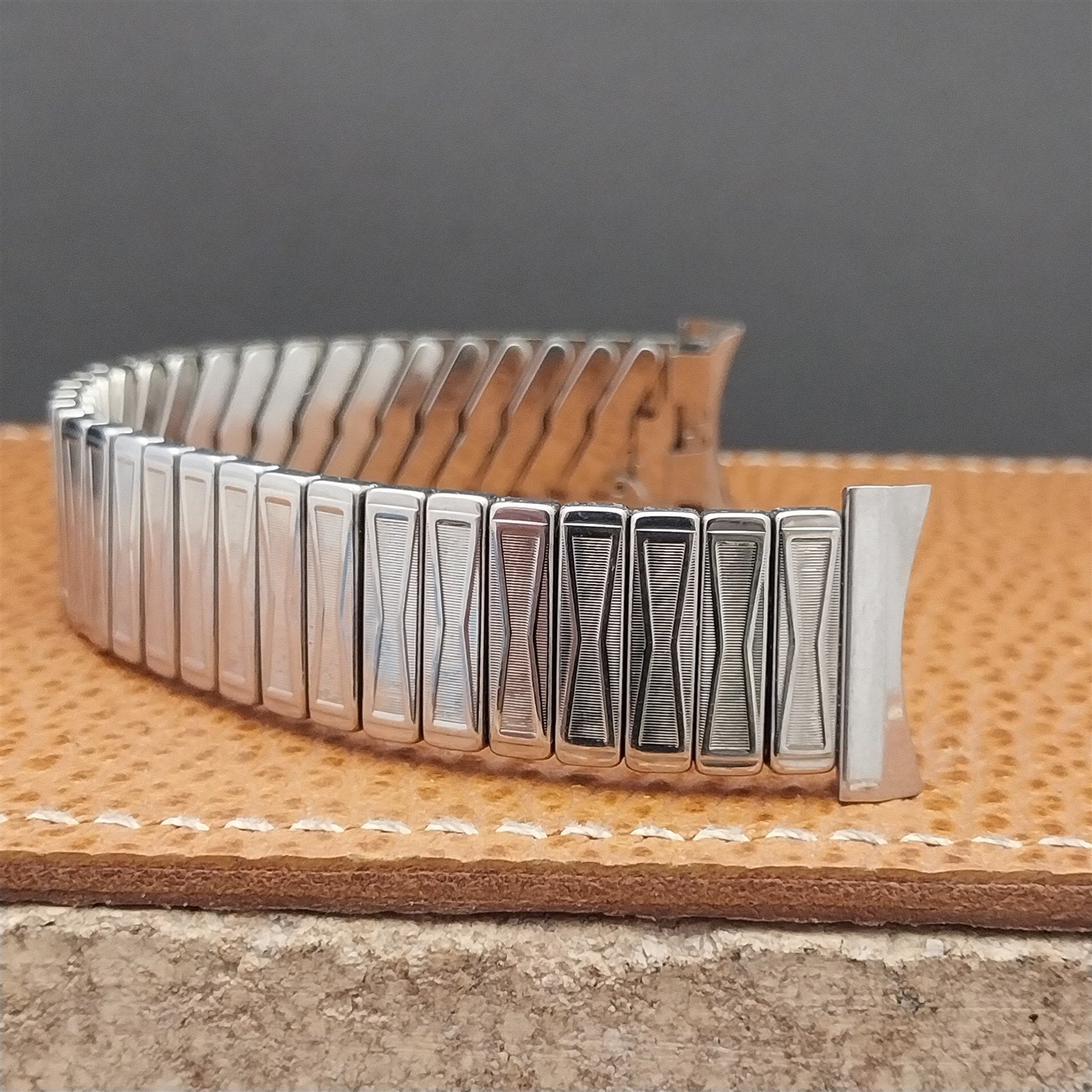 Vintage 19mm 18mm 16mm Stainless Classic Stretch Craftex 1960s Unused Watch Band