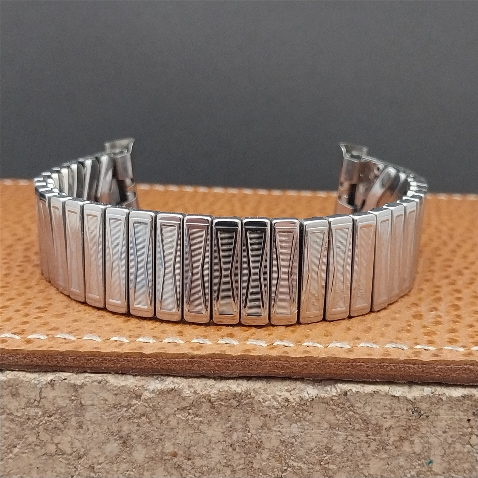 Vintage 19mm 18mm 16mm Stainless Classic Stretch Craftex 1960s Unused Watch Band