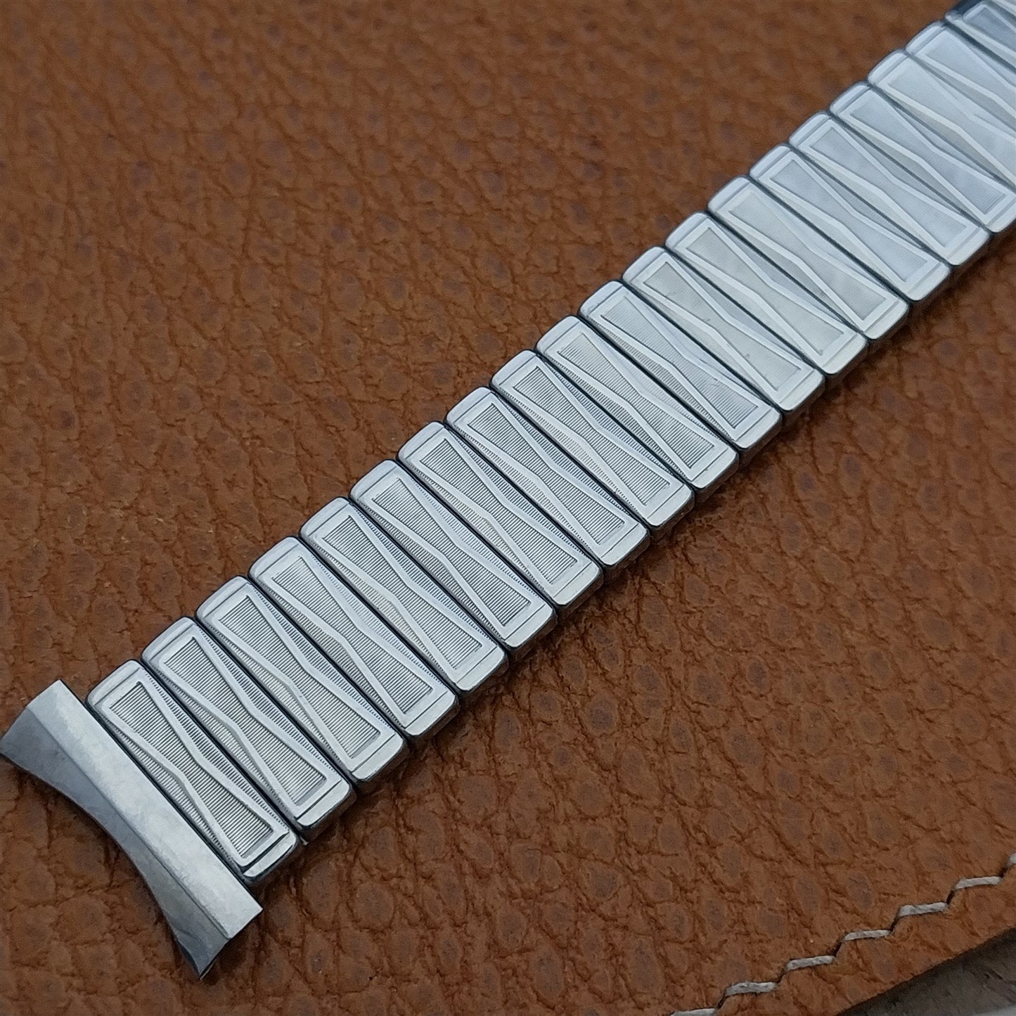 Vintage 19mm 18mm 16mm Stainless Classic Stretch Craftex 1960s Unused Watch Band