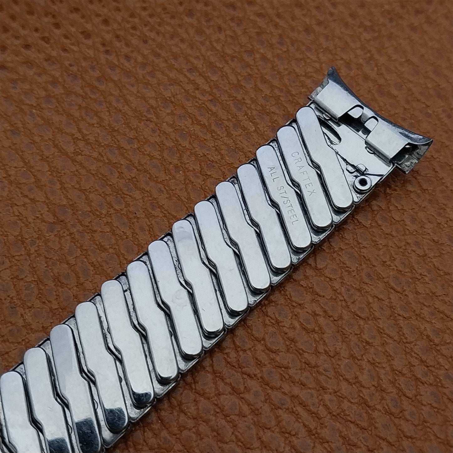 Vintage 19mm 18mm 16mm Stainless Classic Stretch Craftex 1960s Unused Watch Band