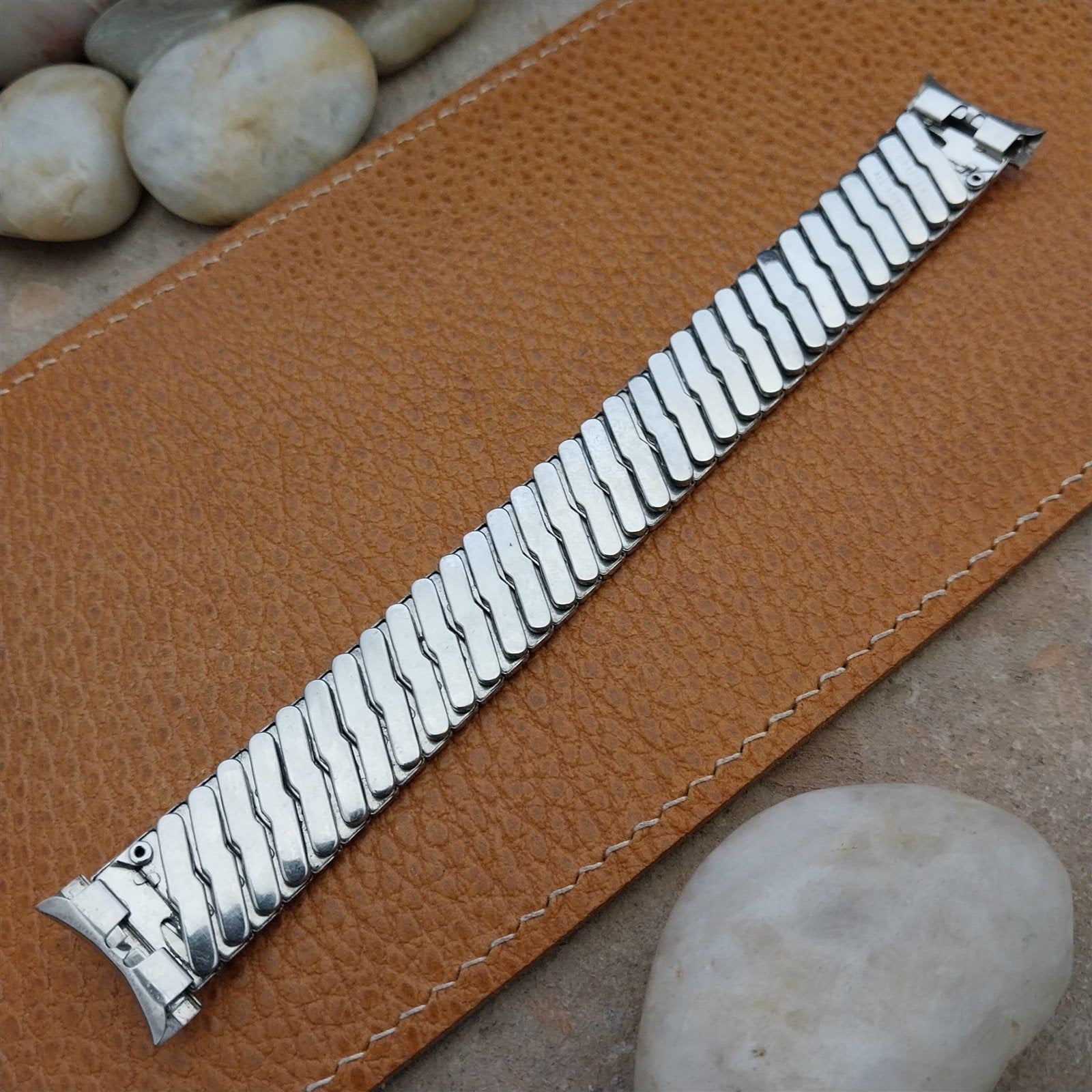 Vintage 19mm 18mm 16mm Stainless Classic Stretch Craftex 1960s Unused Watch Band