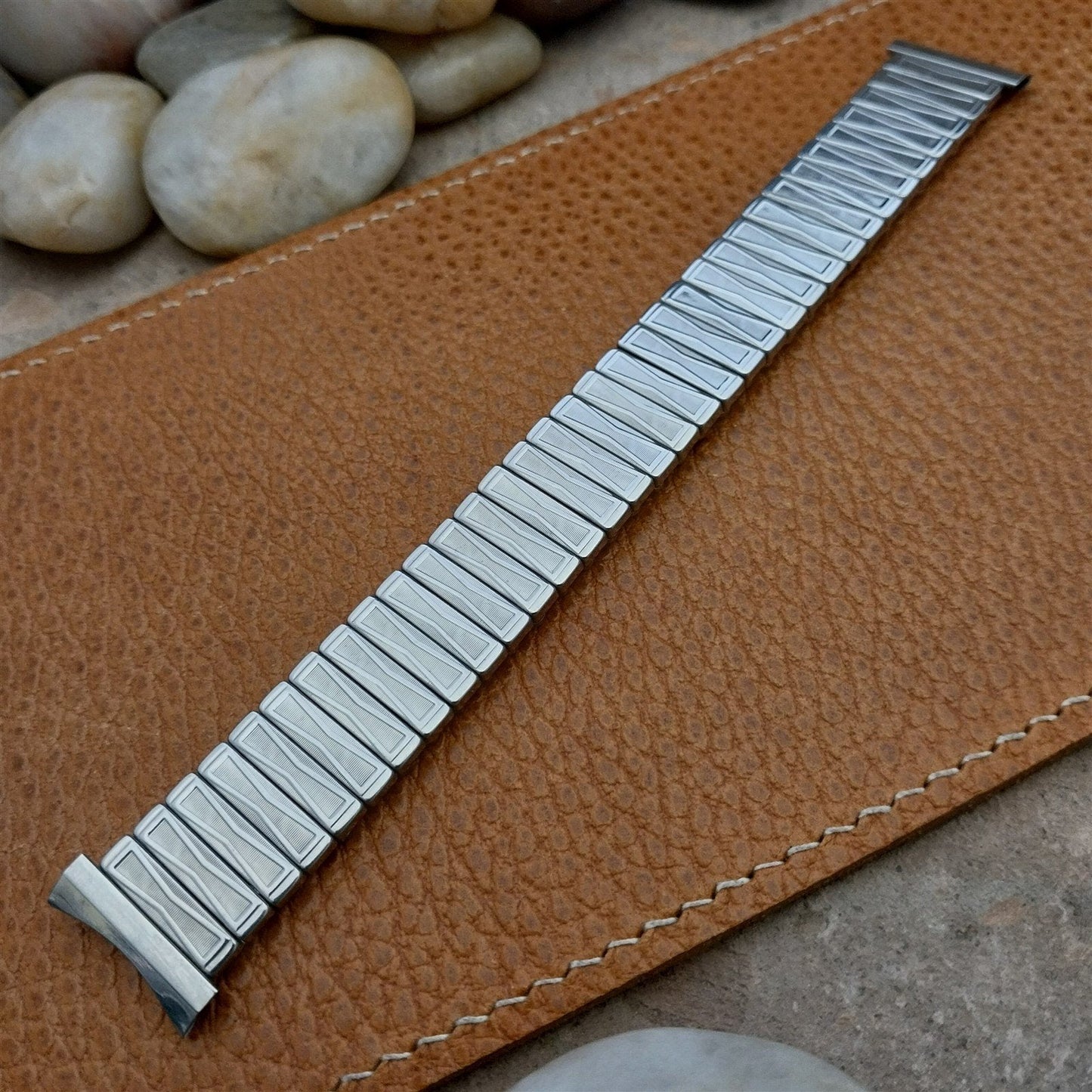 Vintage 19mm 18mm 16mm Stainless Classic Stretch Craftex 1960s Unused Watch Band