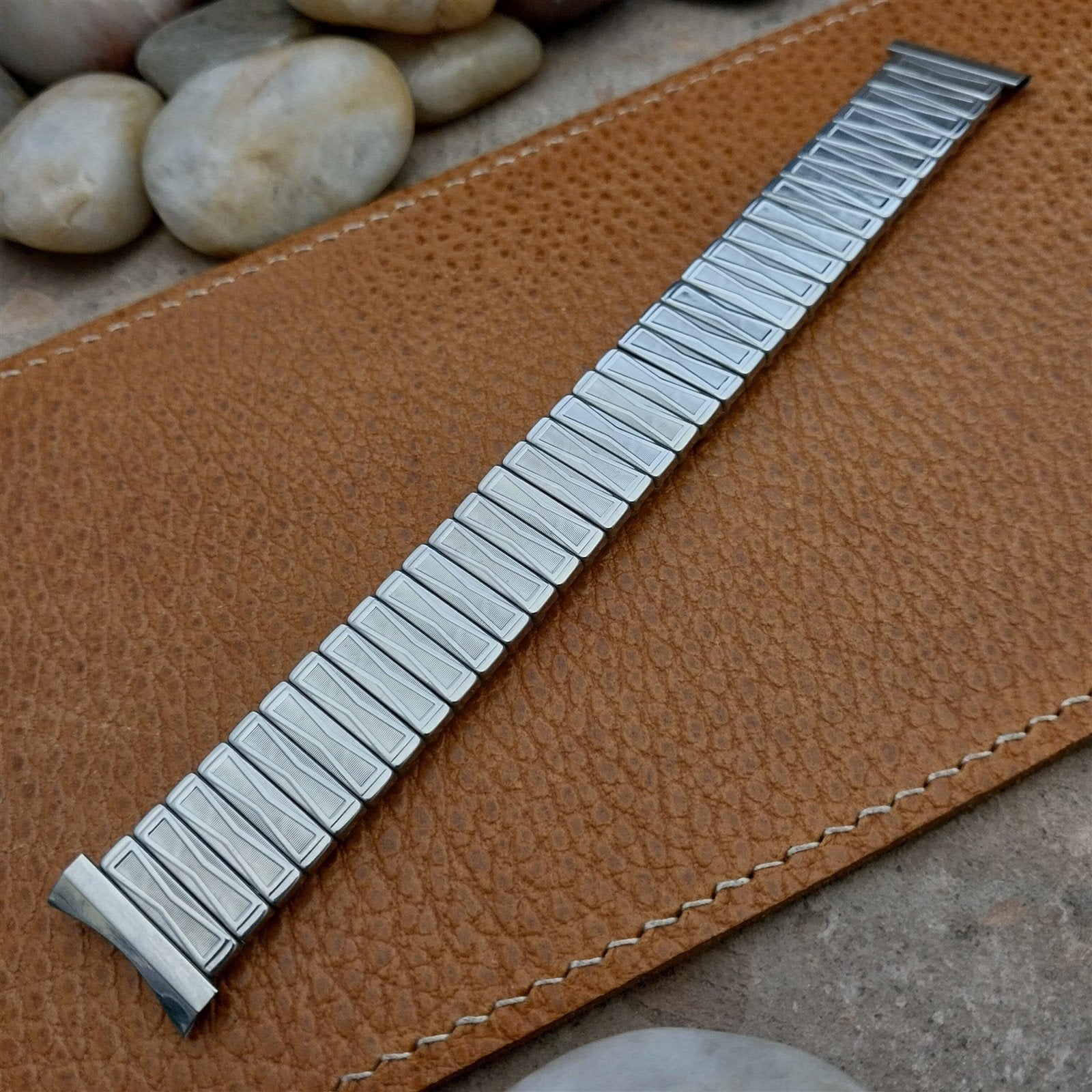 Vintage 19mm 18mm 16mm Stainless Classic Stretch Craftex 1960s Unused Watch Band