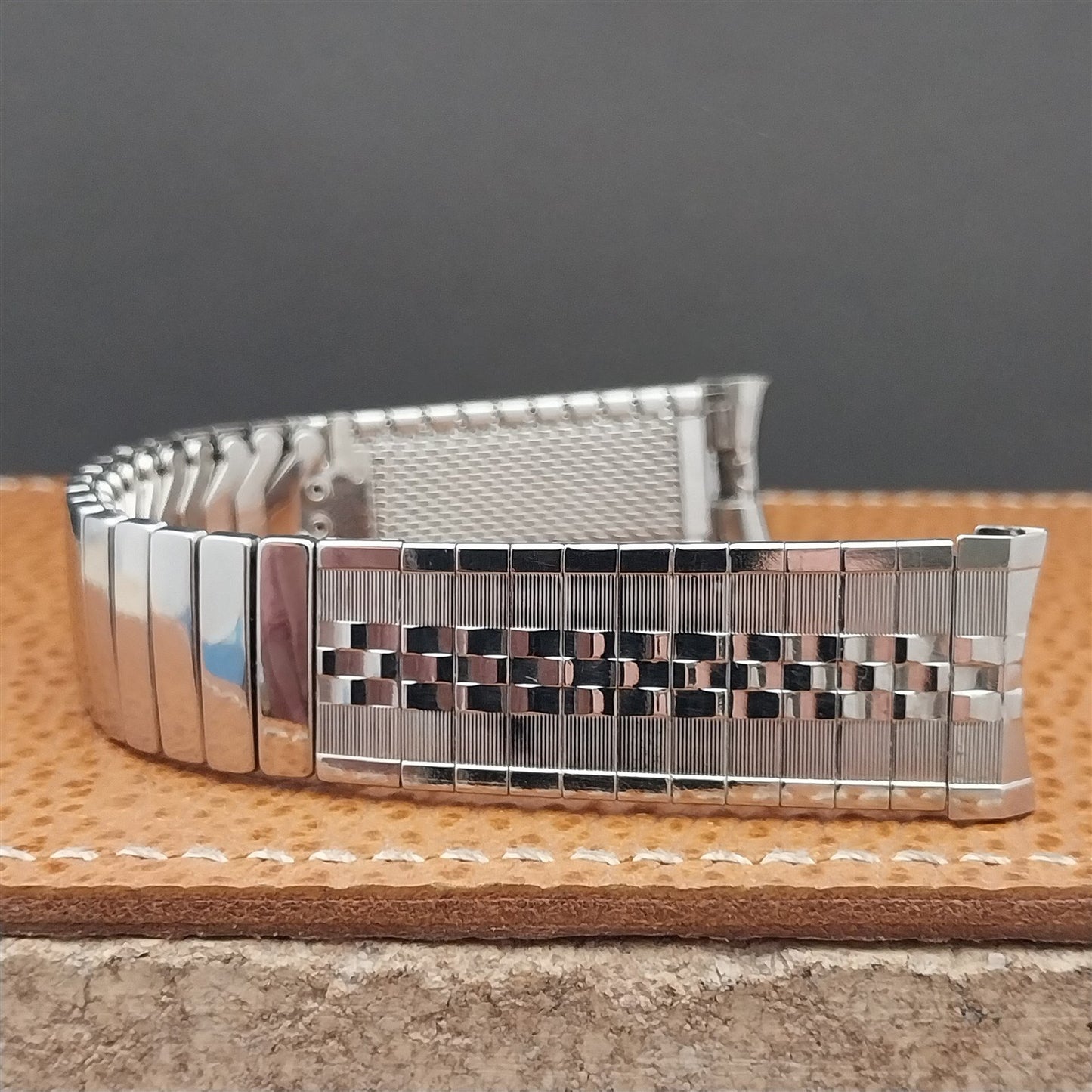 Vintage 18mm Stainless Steel Classic 1960s Expansion Craftex Unused Watch Band