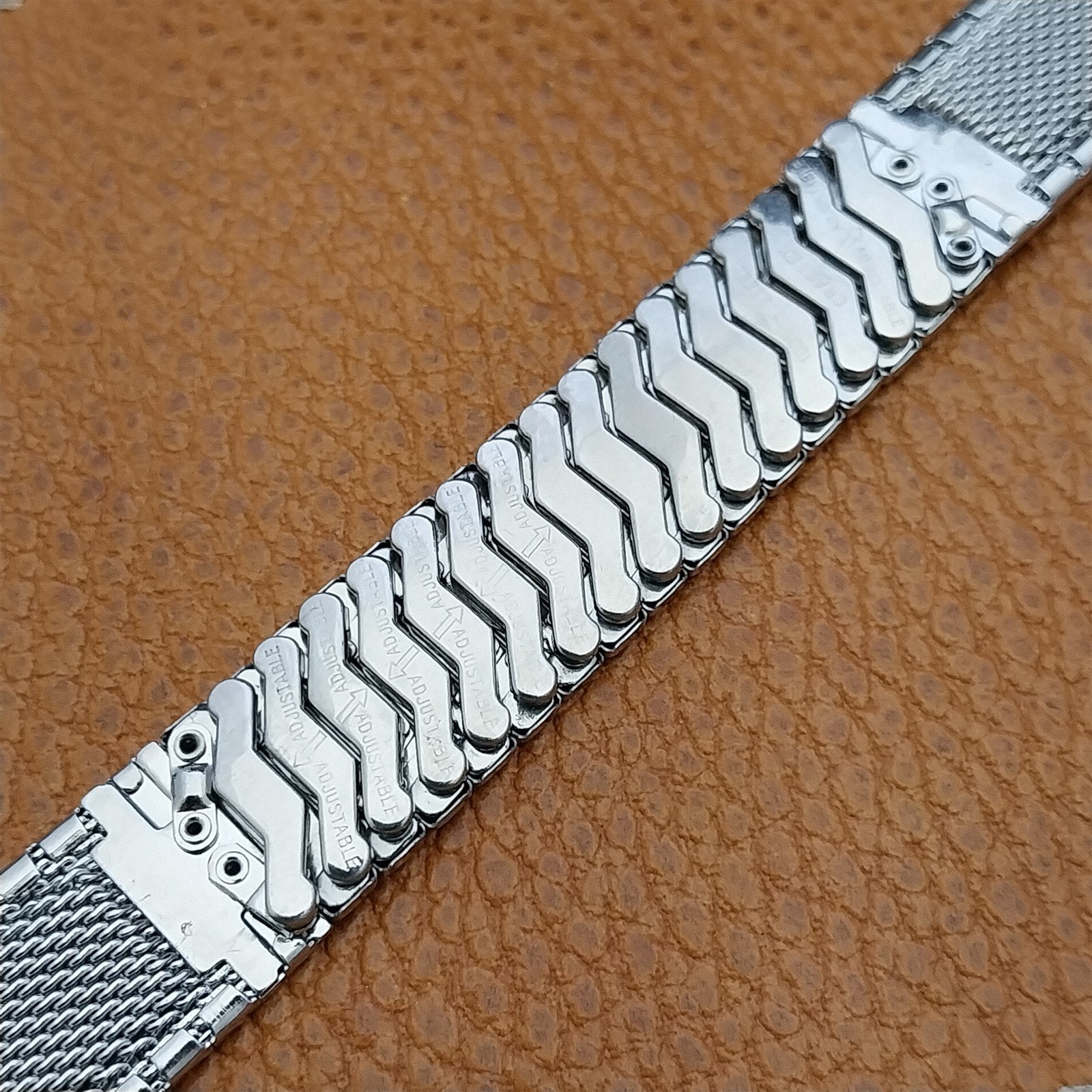 Vintage 18mm Stainless Steel Classic 1960s Expansion Craftex Unused Watch Band