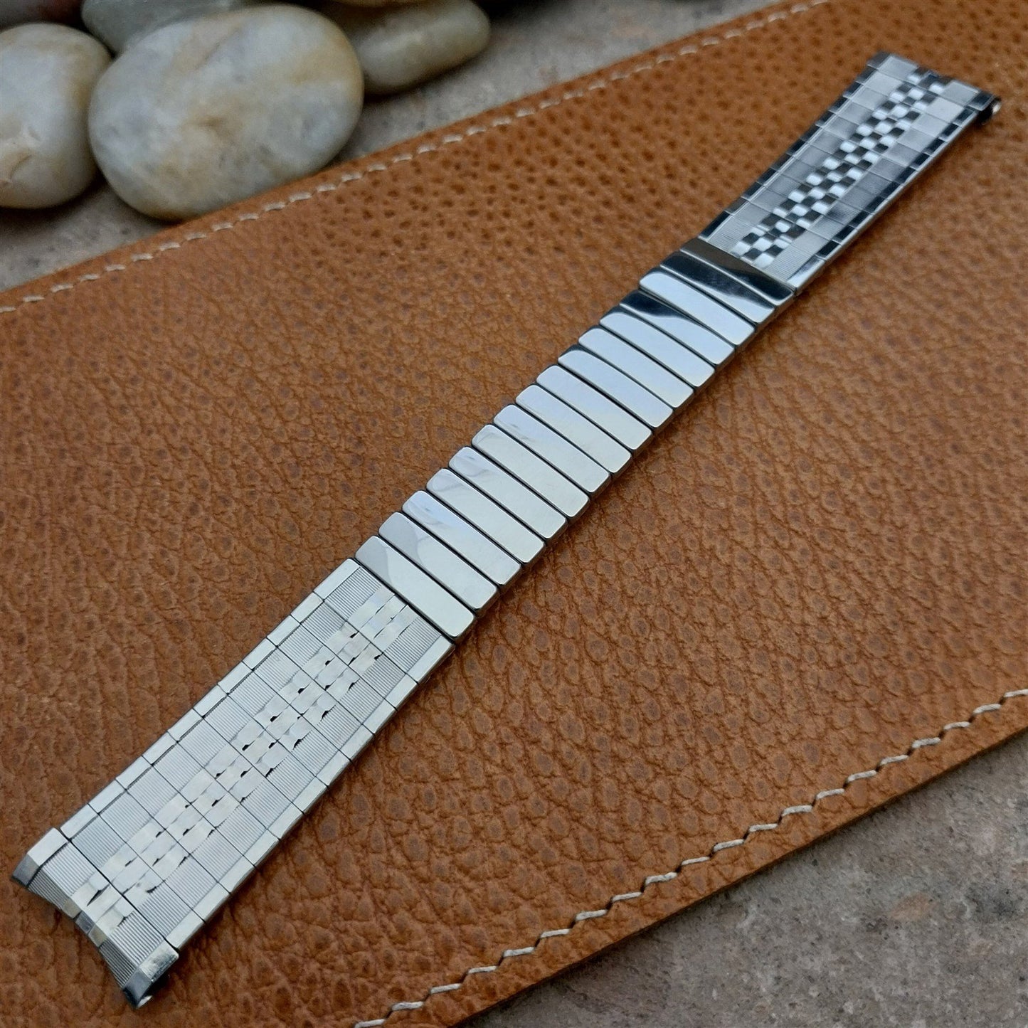 Vintage 18mm Stainless Steel Classic 1960s Expansion Craftex Unused Watch Band